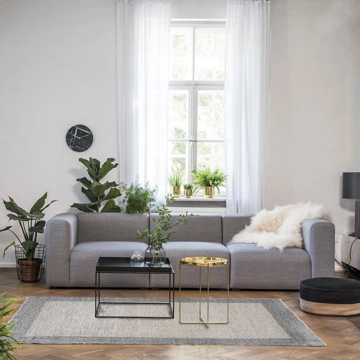Dolce Vita Halı Lusso 8203 Grey Modern Salon Halısı