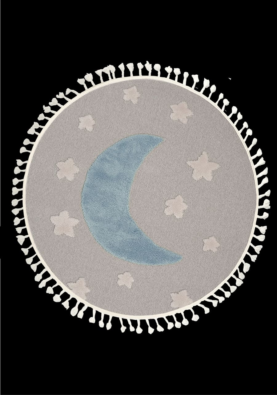 Dolce Vita Halı Kids 472 Moon Yuvarlak Çocuk Odası Halısı