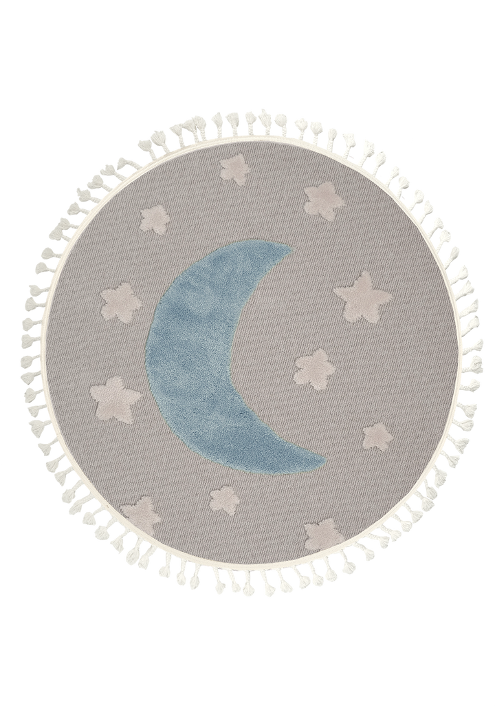 Dolce Vita Halı Kids 472 Moon Yuvarlak Çocuk Odası Halısı