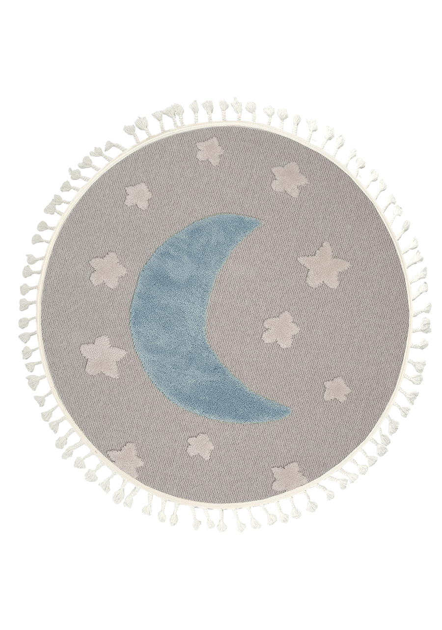 Dolce Vita Halı Kids 472 Moon Yuvarlak Çocuk Odası Halısı