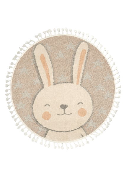 Dolce Vita Halı Kids 475 Rabbit Yuvarlak Halı