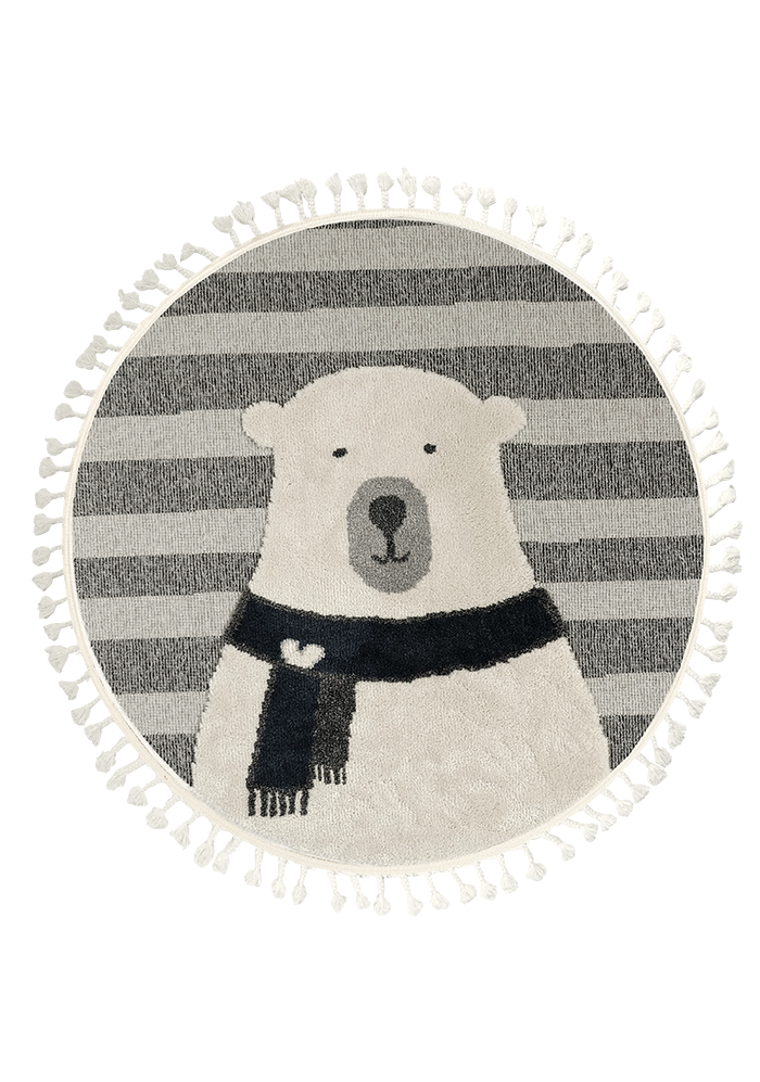 Dolce Vita Halı Kids 476 Bear Yuvarlak Halı