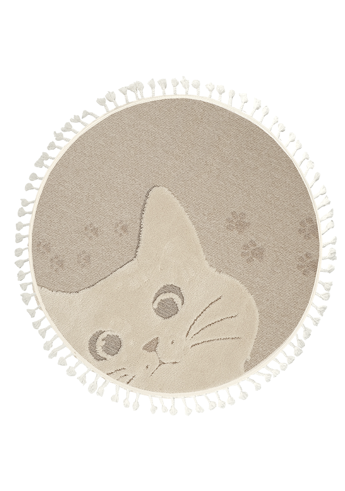Dolce Vita Halı Kids 477 Cats Yuvarlak Halı