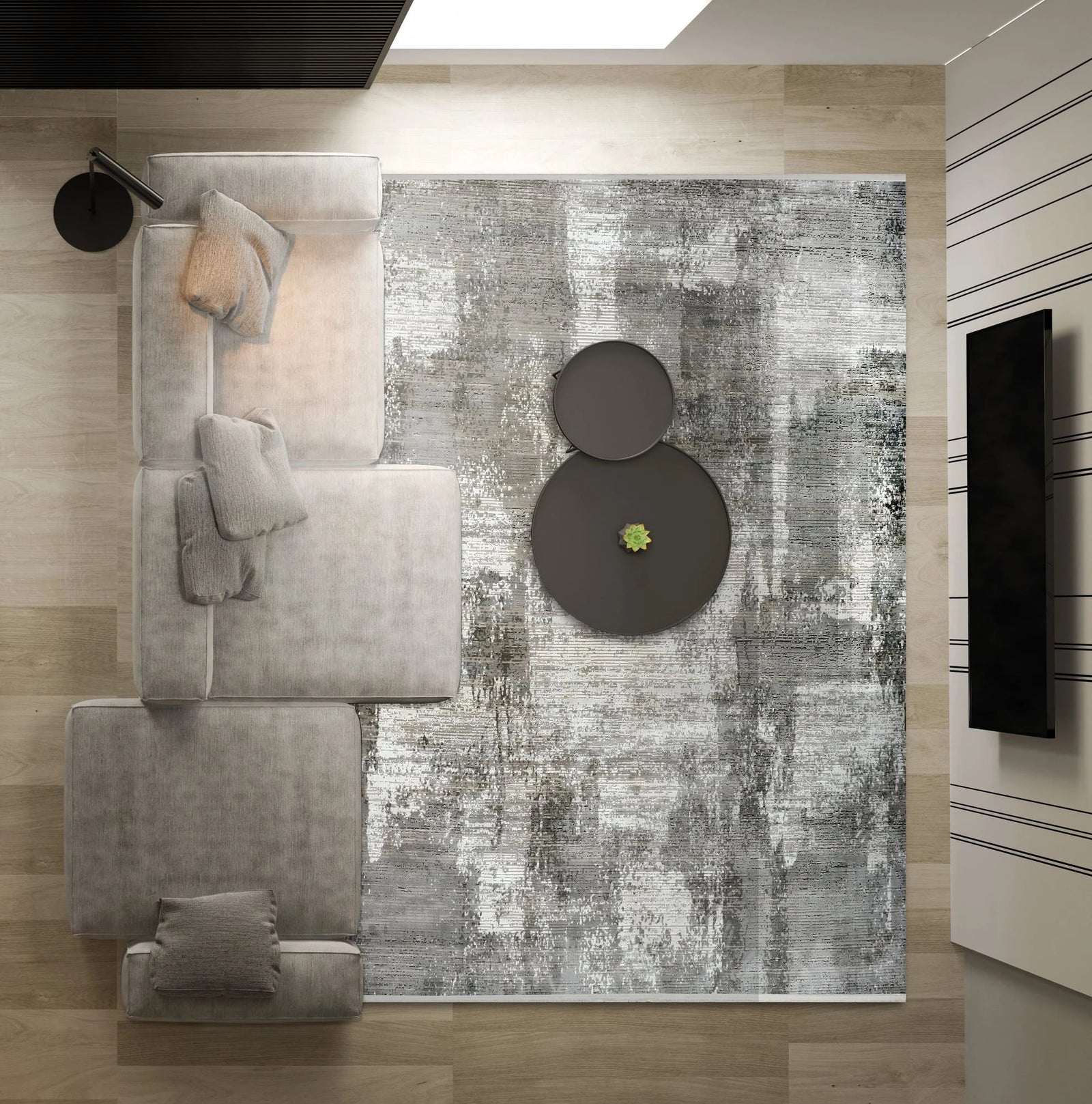 Dolce Vita Halı Monaco 8702 Multi Modern Salon Halısı
