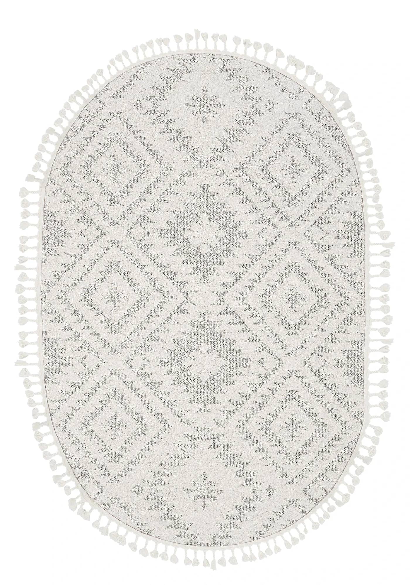 Dolce Vita Halı Jakarta 453 Cotton Oval Halı Özel Ölçü
