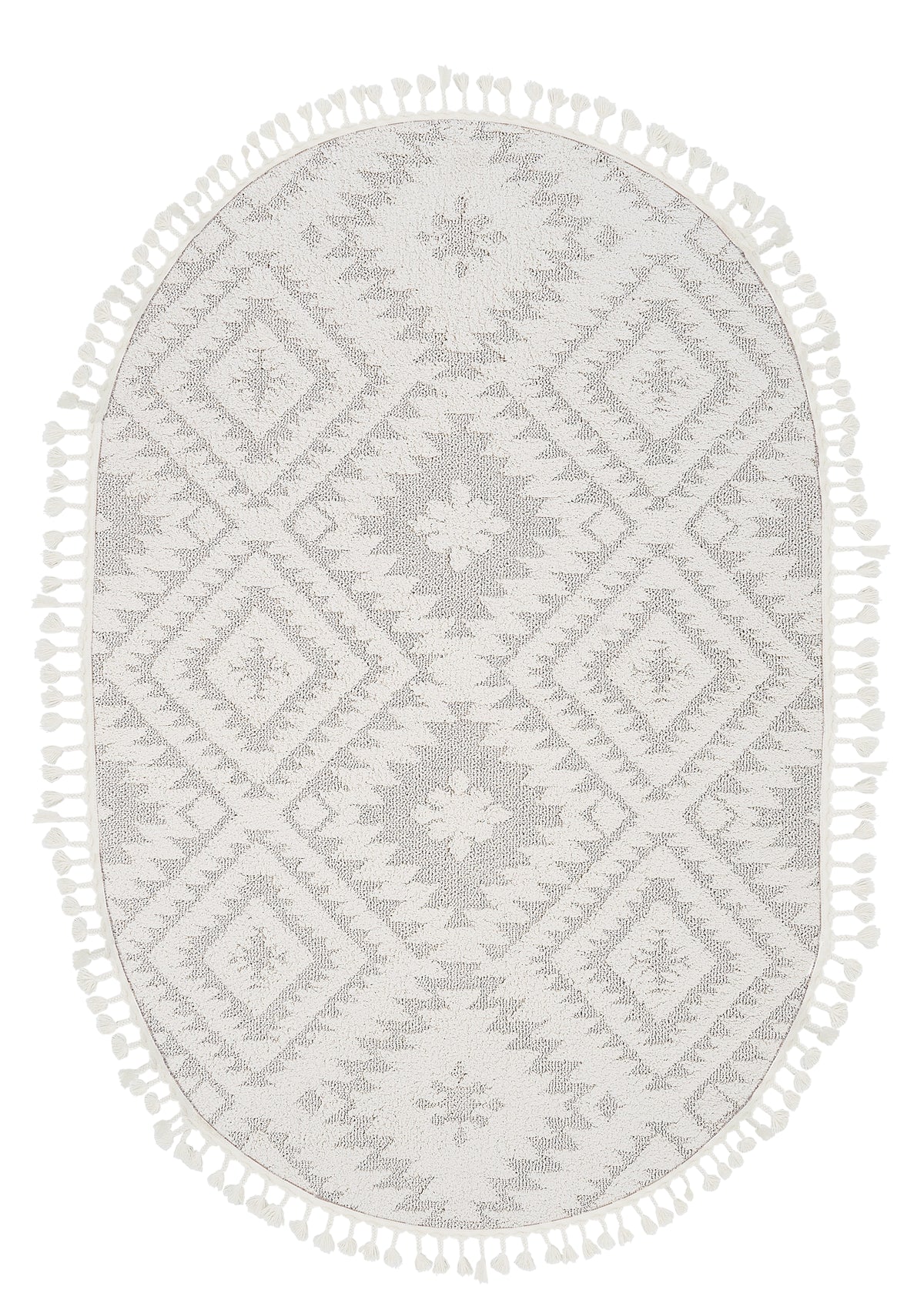 Dolce Vita Halı Jakarta 453 Cotton Oval Halı Özel Ölçü