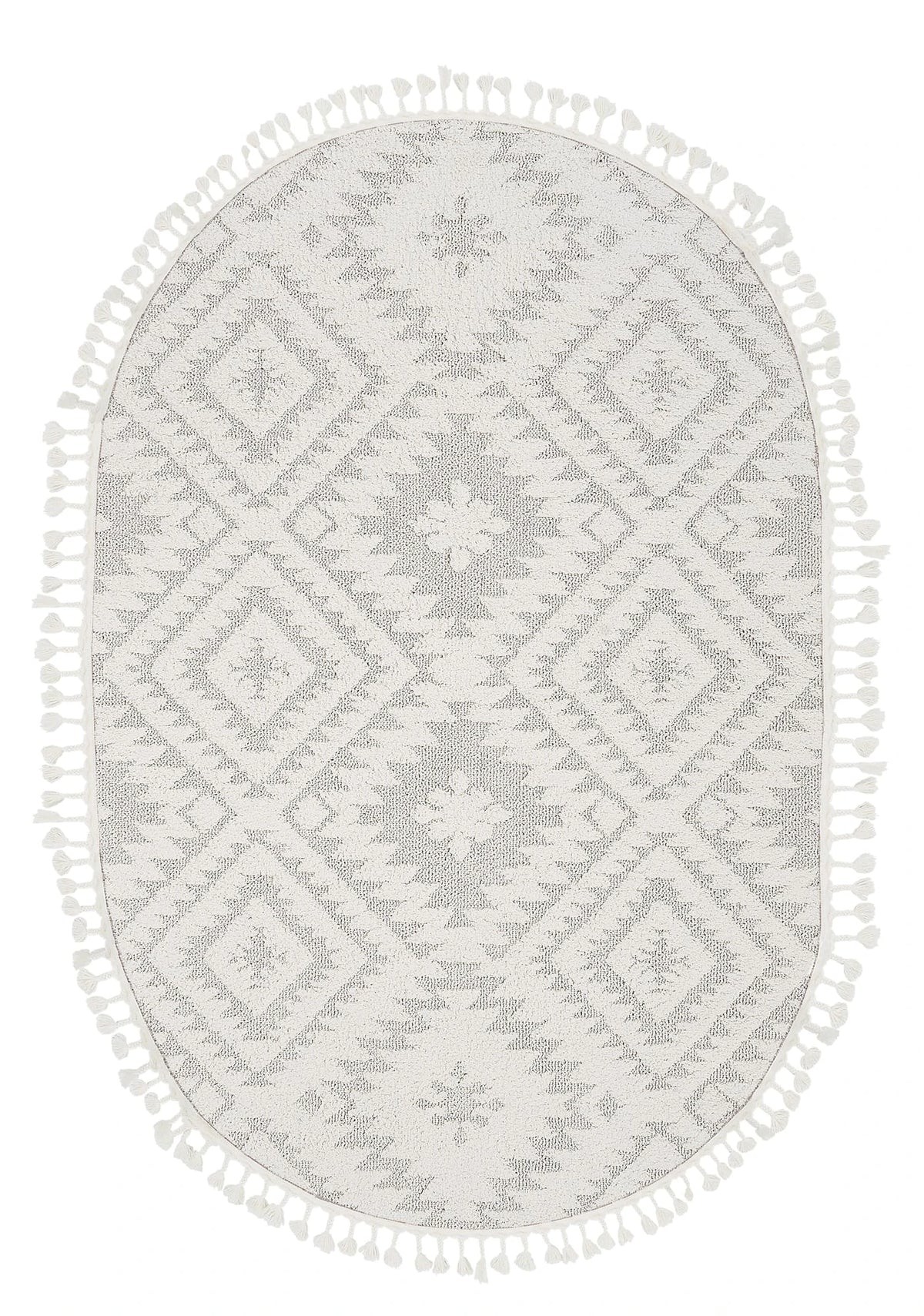 Dolce Vita Halı Jakarta 453 Cotton Oval Halı Özel Ölçü