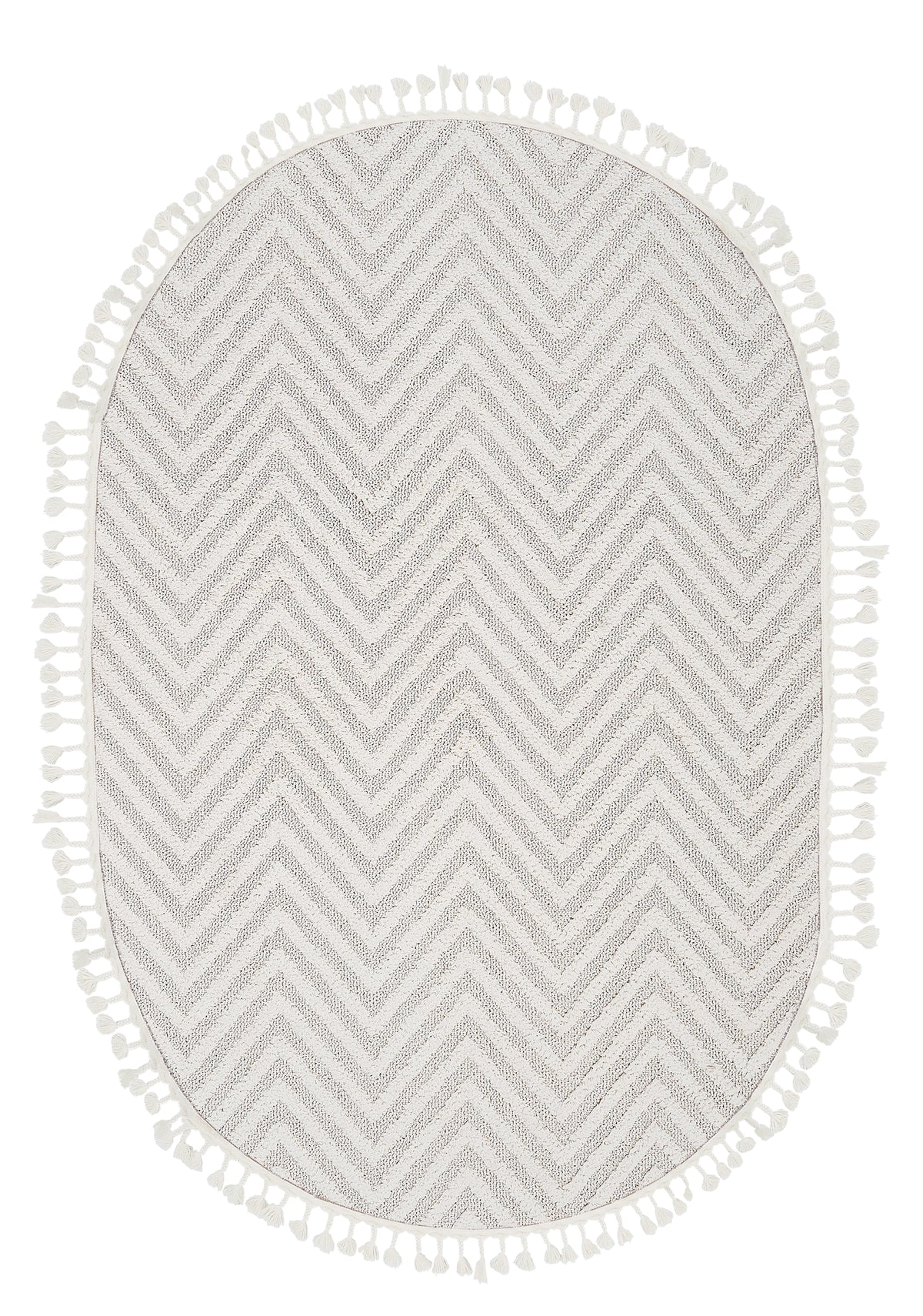 Jakarta 456 Vanilla Oval Halı Özel Ölçü