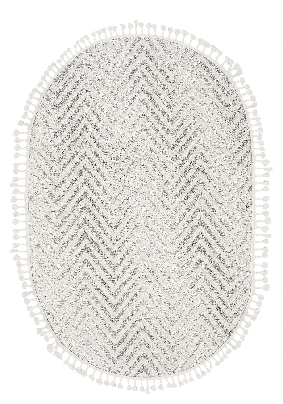 Jakarta 456 Vanilla Oval Halı Özel Ölçü