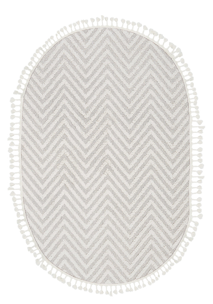 Jakarta 456 Vanilla Oval Halı Özel Ölçü