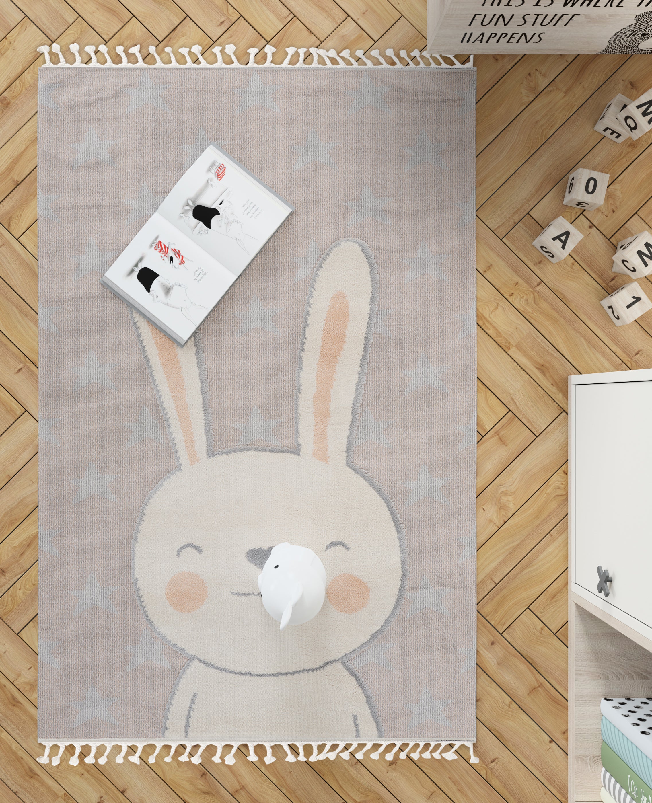 Dolce Vita Halı Kids 475 Rabbit Çocuk Odası Halısı