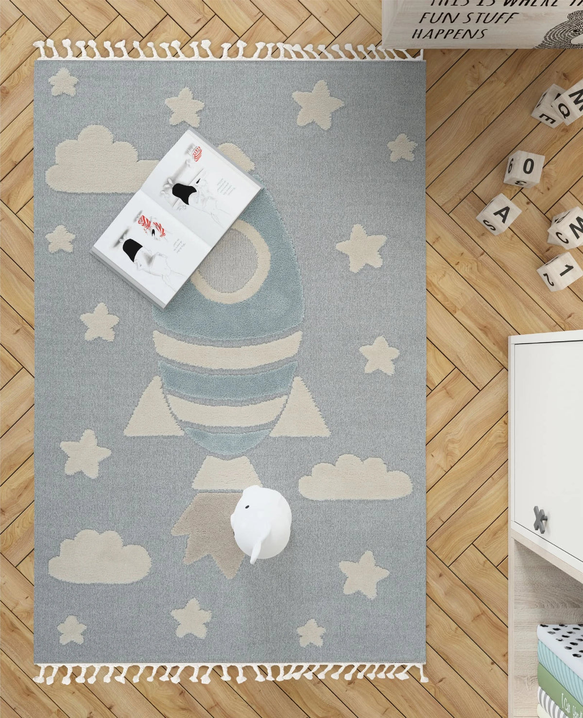 Dolce Vita Halı Kids 474 Space Çocuk Odası Halısı