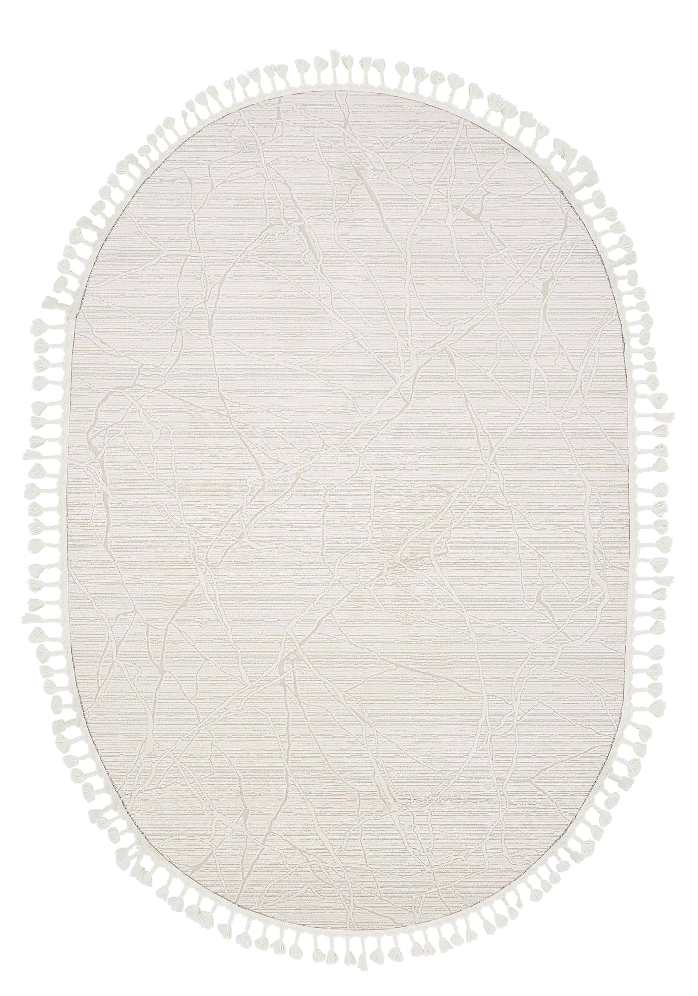Dolce Vita Halı Monza 4203 Tangle Oval İskandinav Halı Özel Ölçü