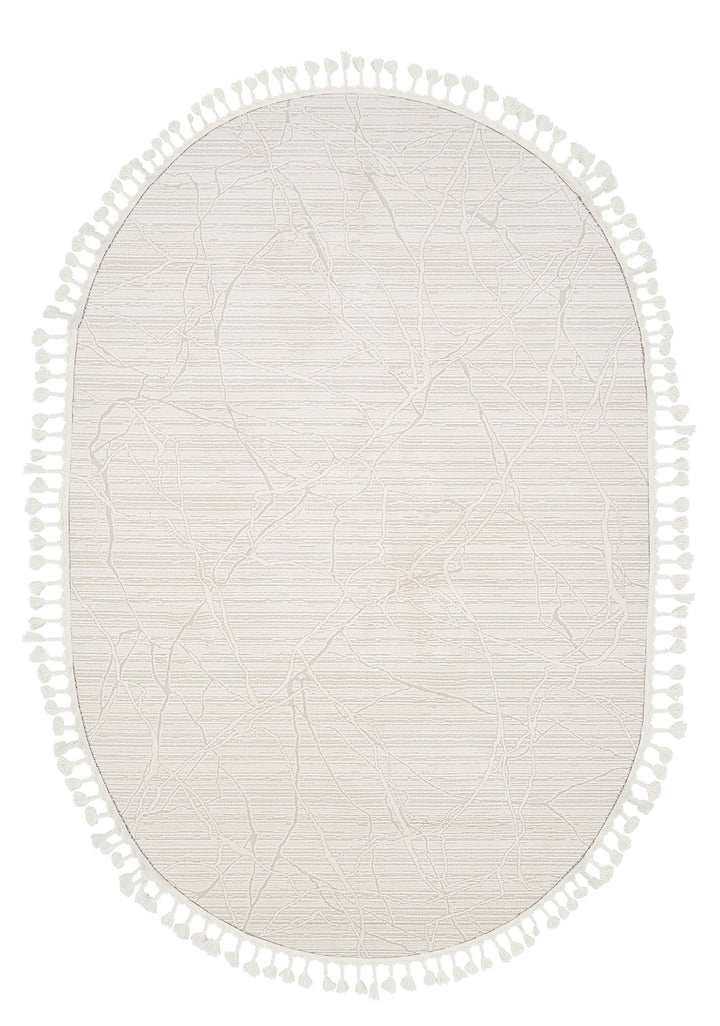 Dolce Vita Halı Monza 4203 Tangle Oval İskandinav Halı Özel Ölçü