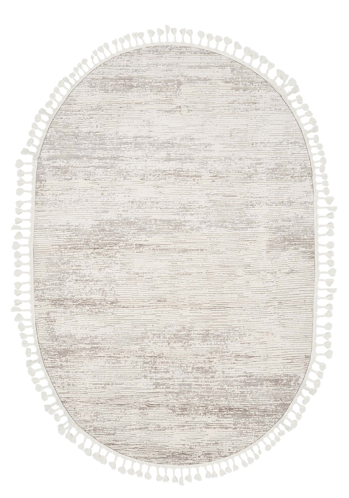 Dolce Vita Halı Monza 4206 Wave Oval İskandinav Halı Özel Ölçü