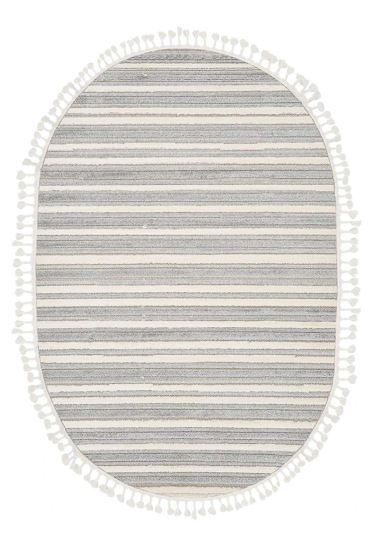 Dolce Vita Halı Nordic 492 Storm Oval İskandinav Halı Özel Ölçü