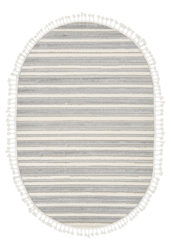 Dolce Vita Halı Nordic 492 Storm Oval İskandinav Halı Özel Ölçü