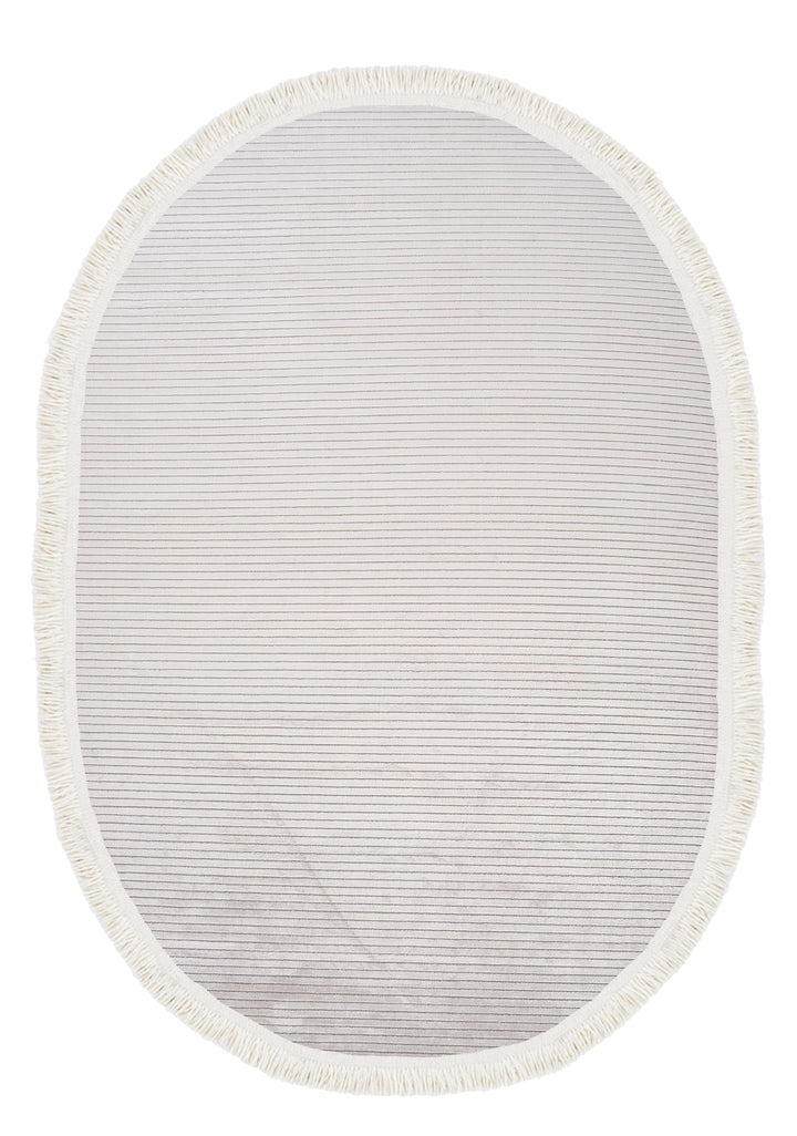 Dolce Vita Halı Opera 8505 Flat Grey Oval Halı Özel Ölçü