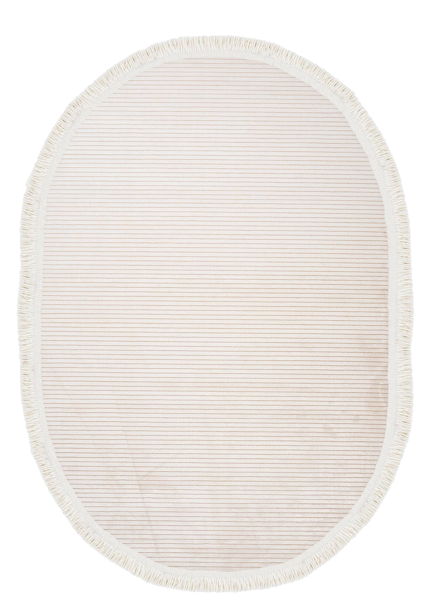 Dolce Vita Halı Opera 8506 Flat Cream Oval Halı Özel Ölçü