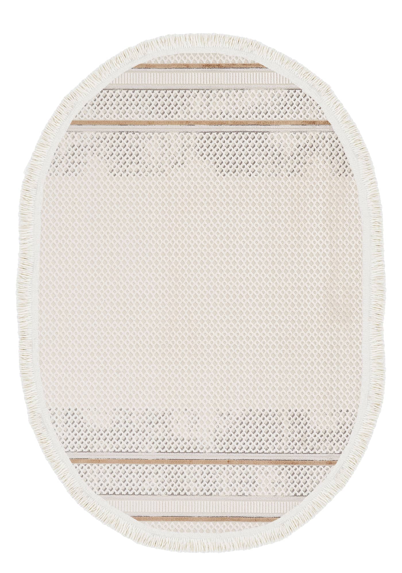 Dolce Vita Halı Opera 8507 Camel Oval Halı Özel Ölçü
