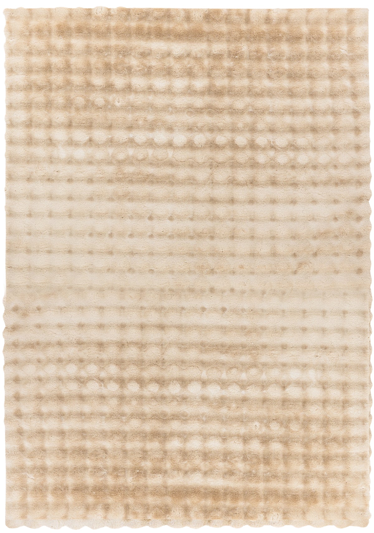 Massimo Aspen Bej Modern Tavşan Tüyü Halı