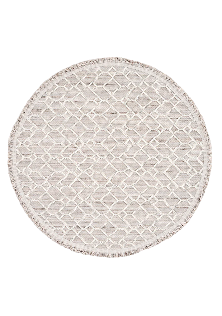 Dolce Vita Halı Bohem 382 Slate Modern Yuvarlak Halı Özel Ölçü