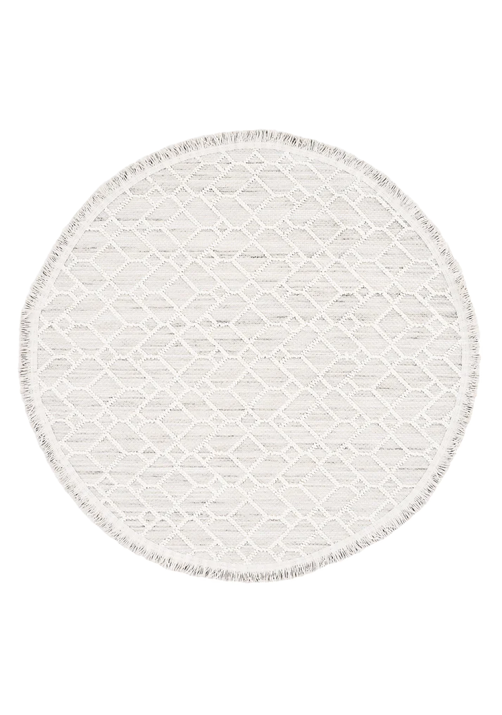 Dolce Vita Halı Bohem 383 Lime Modern Yuvarlak Halı Özel Ölçü