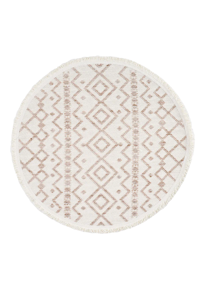 Dolce Vita Halı Bohem 386 Wood  Modern Yuvarlak Halı