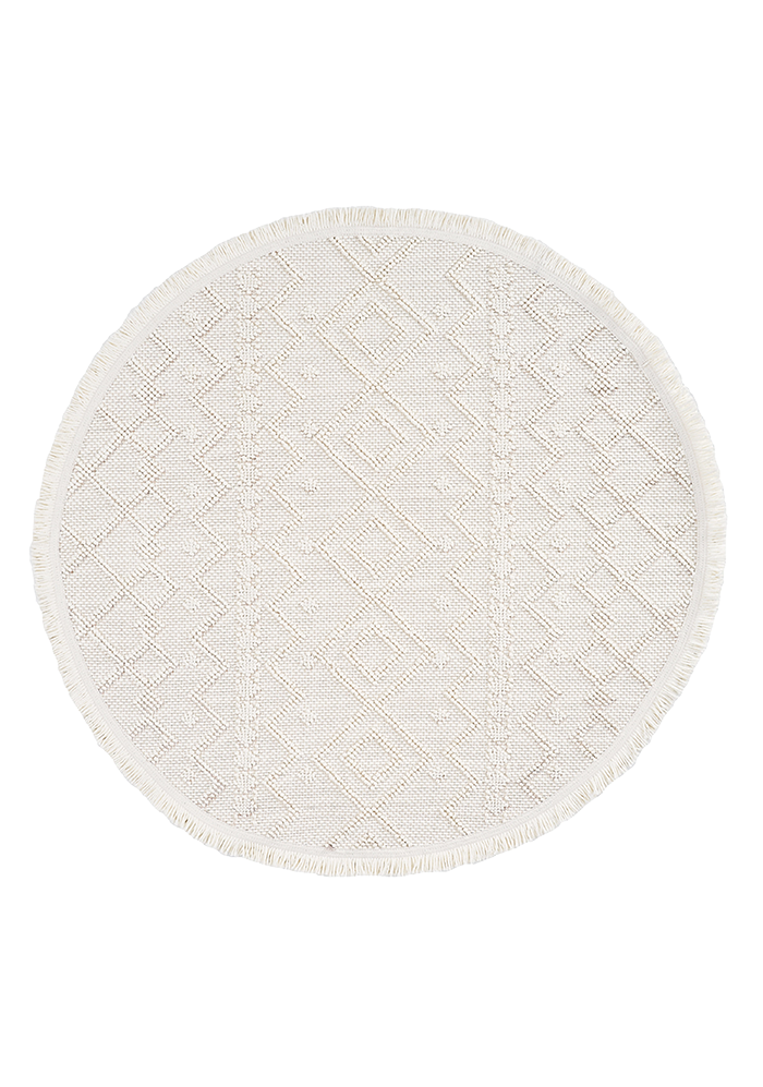 Dolce Vita Halı Bohem 387 Linen Modern Yuvarlak Halı