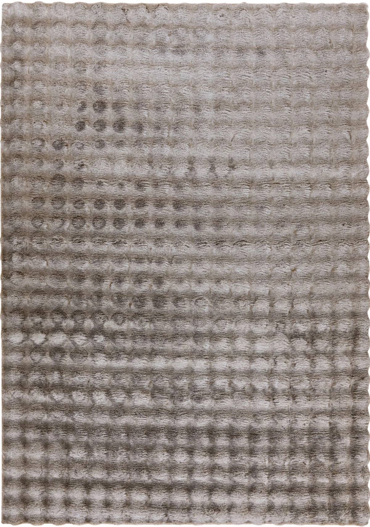 Massimo Calypso Bej Modern Tavşan Tüyü Halı