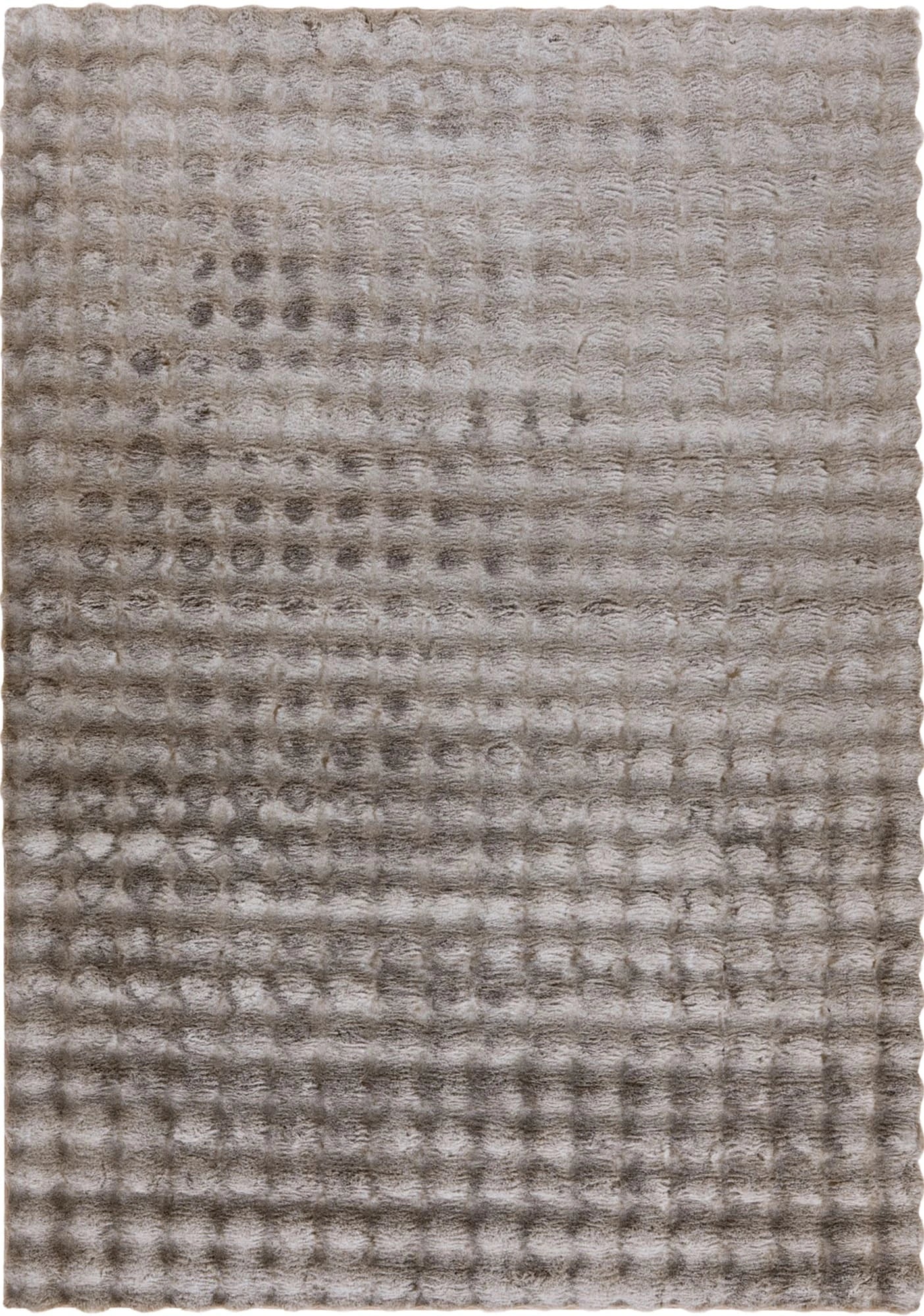 Massimo Calypso Bej Modern Tavşan Tüyü Halı