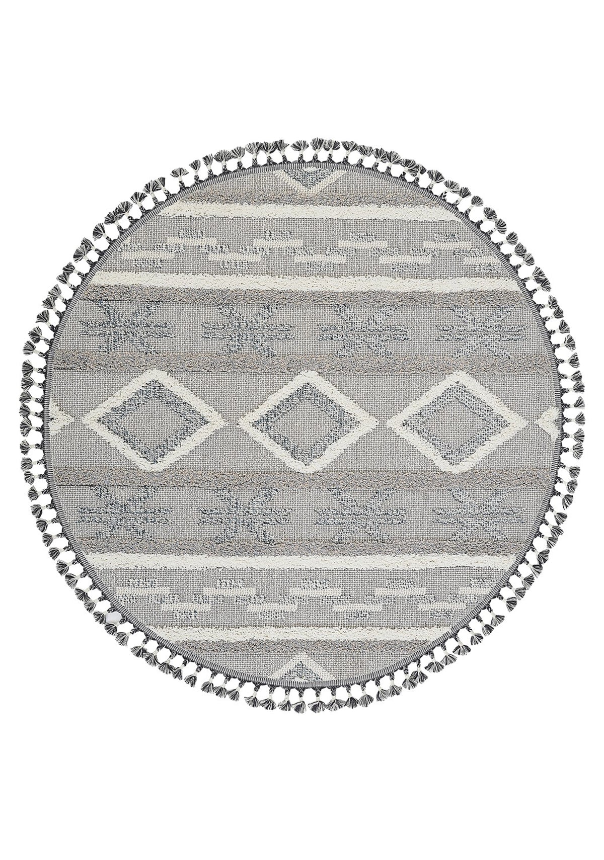 Dolce Vita Halı Jakarta 457 Navy Blue Yuvarlak Halı Özel Ölçü