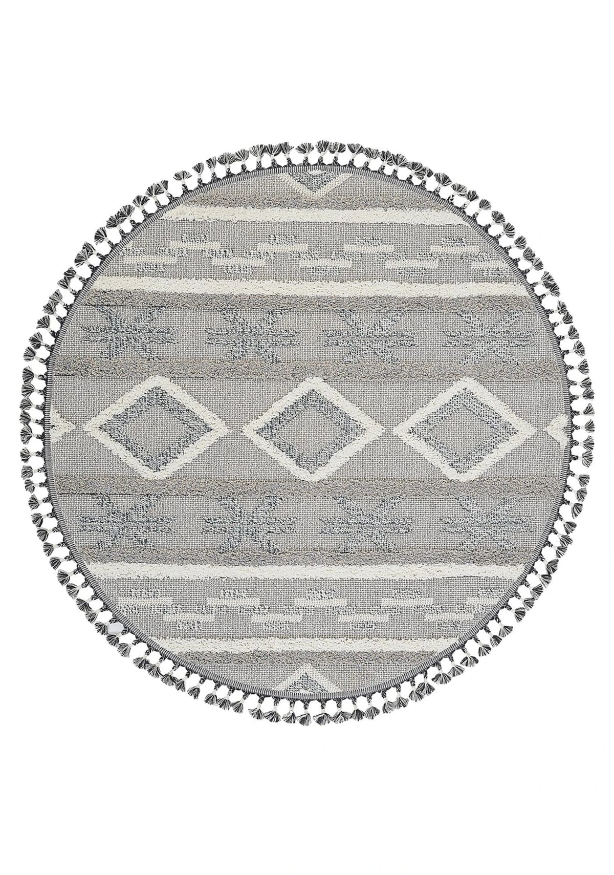 Dolce Vita Halı Jakarta 457 Navy Blue Yuvarlak Halı Özel Ölçü