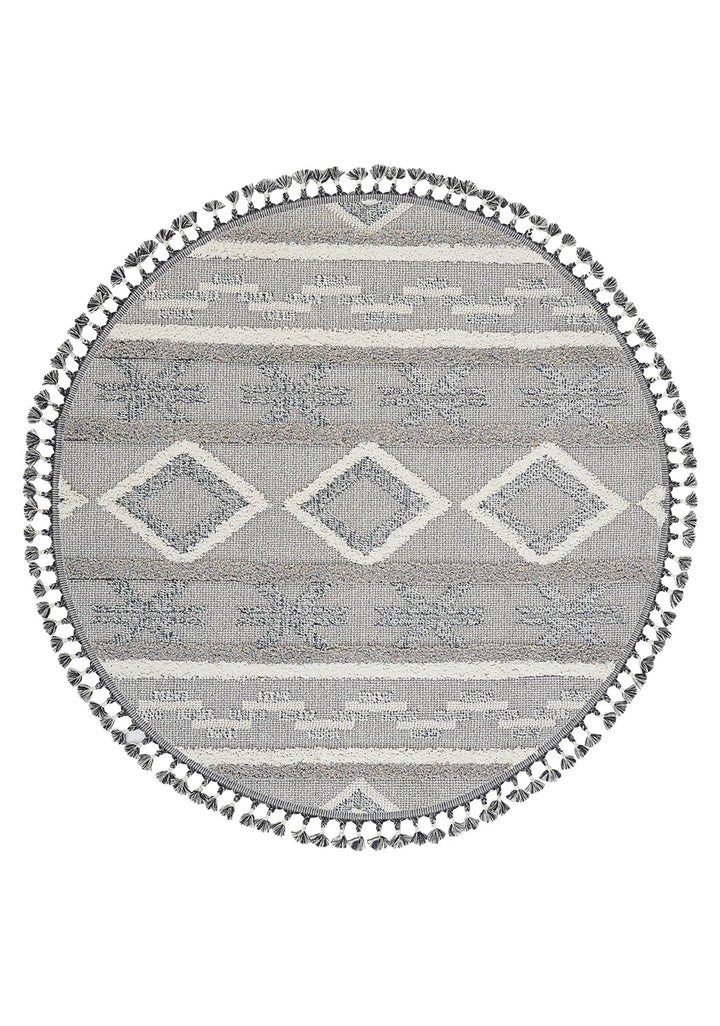 Dolce Vita Halı Jakarta 457 Navy Blue Yuvarlak Halı Özel Ölçü