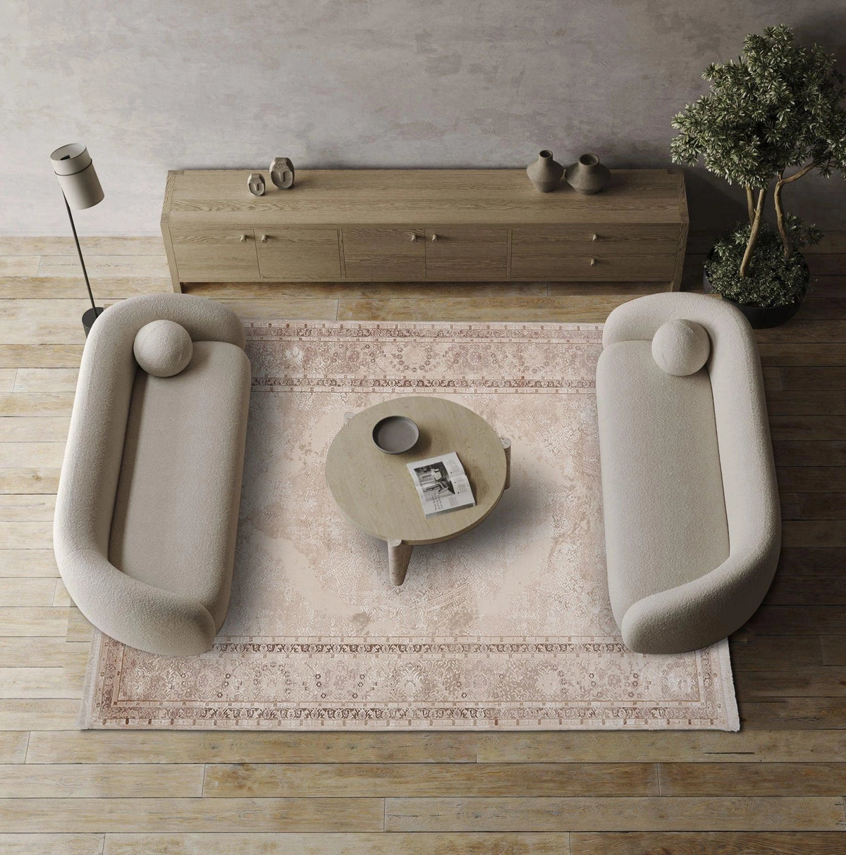 Dolce Vita Halı Opera 8512 Wheat Modern Salon Halısı