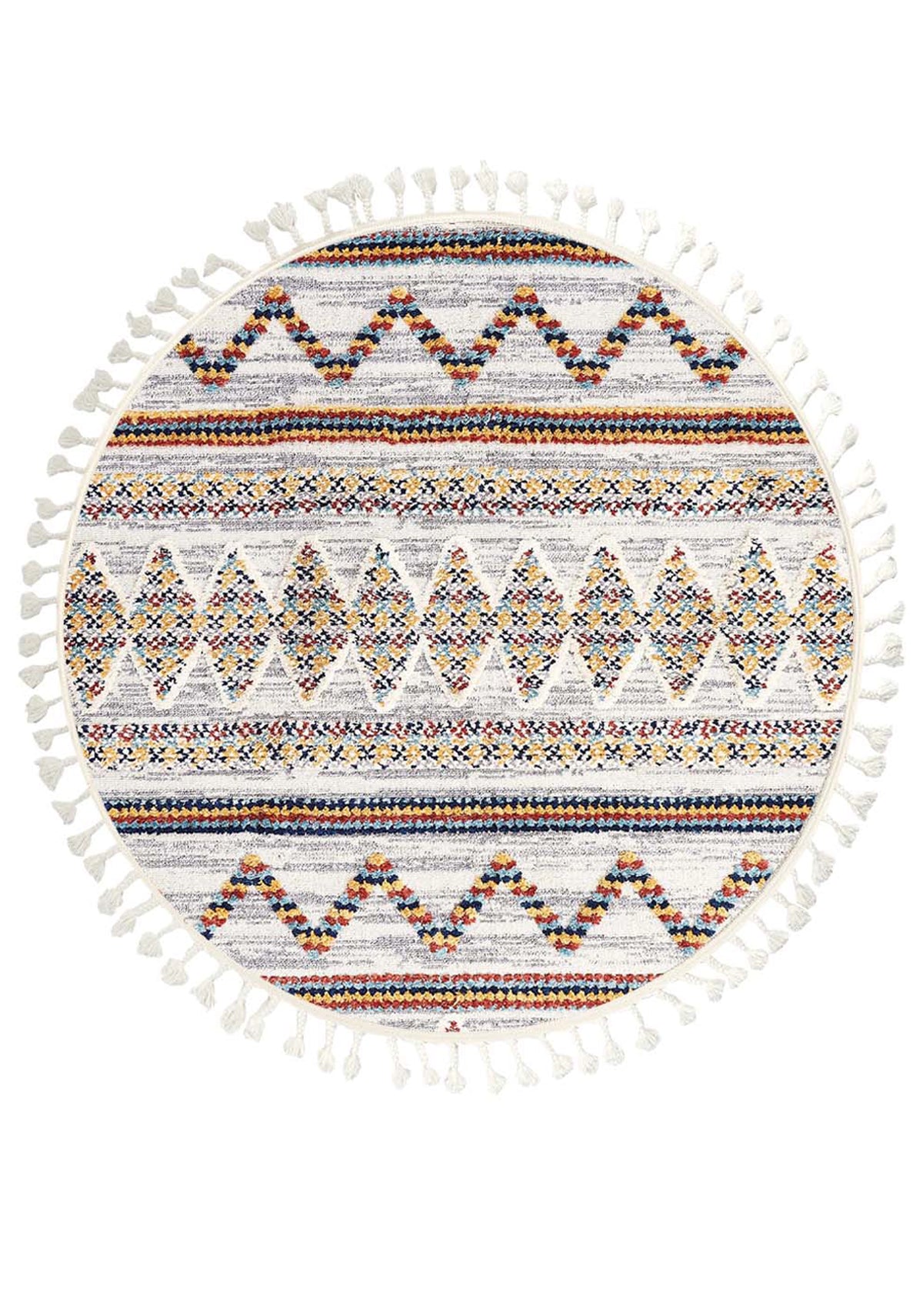 Dolce Vita Halı Sumatra 351 Master Mix Bohem Yuvarlak Halı Özel Ölçü