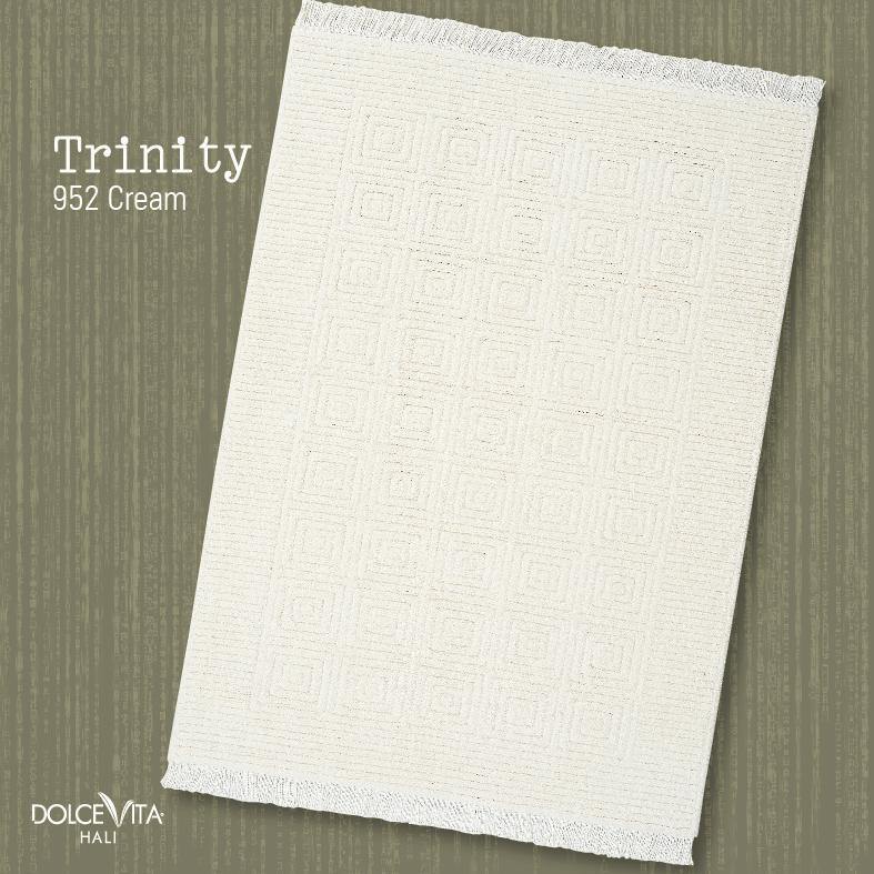Dolce Vita Trinity 952 Cream - Krem Toz Çıkarmaz Halı - Dolce Vita Halı
